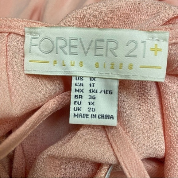 Forever 21 Plus Peachy-Pink Fit and Flare Dress - Picture 6 of 7